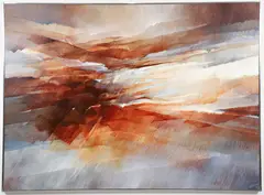 Passage II by Rochelle Blumenfeld, 1980, acrylic on canvas, offered Jun 2024