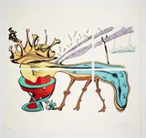 Royal Insect / Metamorphosis, 1974, color by Salvador Dalí, lithograph on 4, offered Jun 2024
