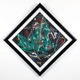 Jiang Tie Feng, Red Horse, serigraph printed in colors