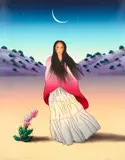 R. C. Gorman, (Native American/Navajo, 1931-2005), Luna, 1992, color, lithograph on paper