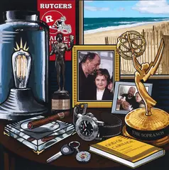 Burton Morris, Memorial to James Gandolfini, undated, c. 2014, screenprint or lithograph