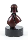 Arlo Namingha, Maiden I, 2001, bronze figure, date and name etched to bottom