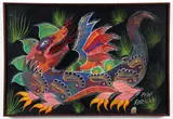 Francisco Silva, da, AKA Fozilva (Brazilian, 1910-1985), Dragon, 1974, gouache on canvas
