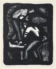 Moles by Leonard Havens, 1940, lithograph on paper, offered Jun 2024