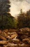 Clarence Marshall Johns, Rocky Creek, undated, oil on canvas