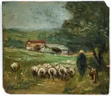 Alfred Bryan Wall, Sheep Returning Home, undated