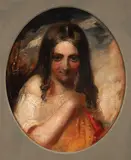 William Etty, Portrait of a Sheepish Young Girl, oil on canvas