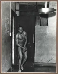 (American/Pittsburgh, 1908-1998), Surprised Man, taken c.1945, printed later, matte by Charles Harris, photograph, offered May 2024