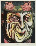 Nick Bubash, Greed - from The Seven Deadly Sins portfolio, 2001, color, etching