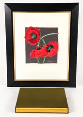 Red Poppies by Gary Bukovnik, 2005, lithograph in colors, number 160 of 500, offered May 2024