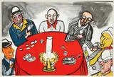 Alexander Calder, Poker Players, 1975, color, lithograph, single