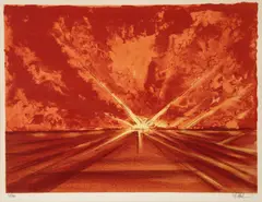 Richard Florsheim, Horizon, c.1960s, color, lithograph on paper