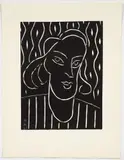 Teeny (Duthuit #723), originally 1938, this edition printed in by Henri Matisse, 1959, linocut in black ink, offered May 2024