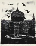 Fountain by Peter Paone, c.1965, lithograph on Rives wove paper, offered May 2024