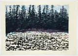 Jack Marlowe Wise, Canadian Landscape, 1995, color woodblock or