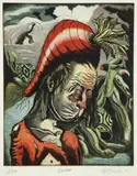 Nick Bubash, Sloth - from The Seven Deadly Sins portfolio, 2001, color, etching