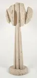 Henry Bursztynowicz, Untitled, (Lollipop), circa 1980, polished and, carved travertine marble with round travertine base