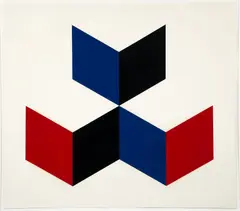 31-E-78 by Nassos Daphnis, 1978, serigraph printed in colors, 30 inches x 35.5 inches (76.2 cm x 90.17 cm), pencil, offered Apr 2024