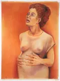 Asche (American/Western PA, 1930-2023), Bathsheba by Elizabeth Douglas, pastel on paper, 1985, Initial and, offered Apr 2024