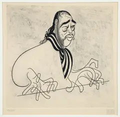 Al Hirschfeld, Duke Ellington, 1991, etching on paper