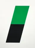Green Black, 1972, two color by Ellsworth Kelly, lithograph on wove paper, offered Apr 2024