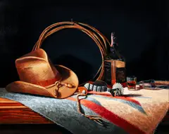 Sue Krzyston, An Evening with JD, 1992, oil on canvas