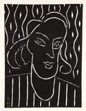 Teeny (Duthuit #723), originally 1938, this edition printed in by Henri Matisse, 1959, linocut in black ink, offered Apr 2024