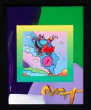 Peter Max, Woodstock Series: Profile on Blends, 2006, mixed media with handpainted acrylic over color lithography