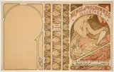 Alphonse Mucha, Menus and Programmes Illustres, c.1898, color, lithograph on paper, unnumbered from the