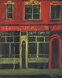 Esther Phillips, Cafe Excelsior, undated, gouache