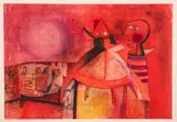 Teódulo Romulo, Nino Con Vaquita, 1978, lithograph on Arches paper