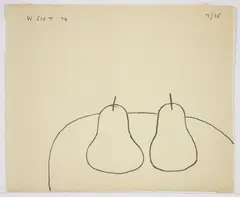 William Scott, Linear Pears, 1974, lithograph on cream wove paper