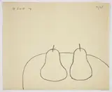 William Scott, Linear Pears, 1974, lithograph on cream wove paper
