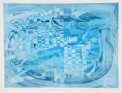 Dieter Roth, (German/Swiss, 1930-1998), Screaming by the Sea + Again, Screaming by the Sea [Geschrei am Meer], 1975, intaglio, etching with aquatint on BFK Rives wove paper