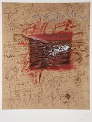 Jorge Tacla, Representation and Notes, 1992, serigraph printed in colors