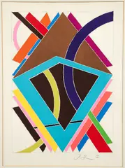 William T. Williams, HKL 2 - from the HKL Portfolio, 1970, screenprint on BFK Rives