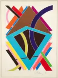 William T. Williams, HKL 2 - from the HKL Portfolio, 1970, screenprint on BFK Rives