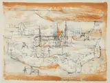 La Vielle Ville, 1953, (Agerup #80), (The Old Town) by Zao Wou-ki, lithograph printed in colors on BFK Rives paper, offered Apr 2024