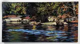 Charles Bud Gibbons, Lake Landscape with Deer