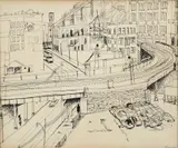 Henry Koerner, Downtown, 1952 or earlier