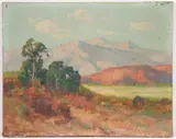 Maurice Braun, California Landscape, 1910-, 1940, oil on board, Southern California Impressionism