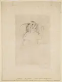 Mary Cassatt, Sara Smiling, 1904, color drypoint etching on laid paper