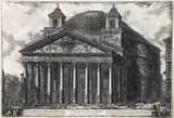 Veduta del Pantheon d'Agrippa, oggi Chiesa di S. Maria ad Martyres [View of the Pantheon] by Giovanni Battista Piranesi, etching, impression, offered Apr 2024