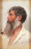 Domenico Forlenza, or Forlenza, Eduardo (Italian, 1861-1934), Fisherman of Capri, oil on board