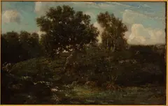 BARBIZON SCHOOL by Théodore Rousseau, OIL ON CANVAS, offered Oct 2020