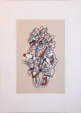Jean Dubuffet, Untitled, 1973, SCREENPRINT IN COLORS ON HOLLANDAIS PAPER