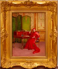 Georges Croegaert, Untitled, OIL ON MAHOGANY PANEL