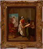 Untitled by Jean-Baptiste Antoine Emile Béranger, OIL ON MAHOGANY PANEL, offered Oct 2020