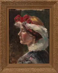 Untitled by Oskar Fehrer, OIL ON CANVAS BOARD, offered Oct 2020