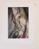 Letterio Calapai, Untitled, ETCHING IN COLORS, ON WOVE PAPER